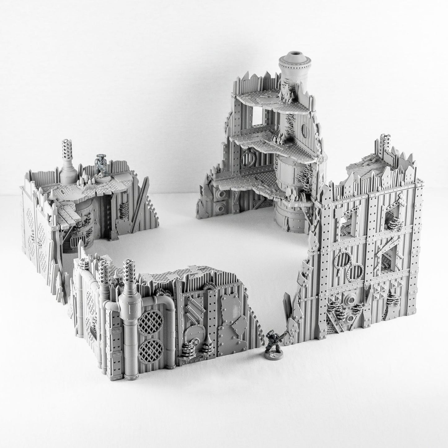 Corner Ruins Bundle, Ork Fungus Farm - MiniForge