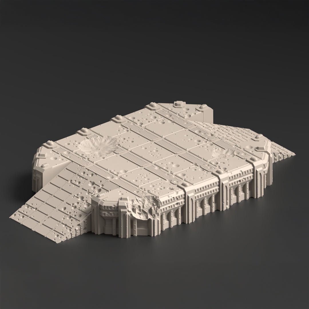 Damaged Landing Pad 2, Phoebian V Airfield - MiniForge