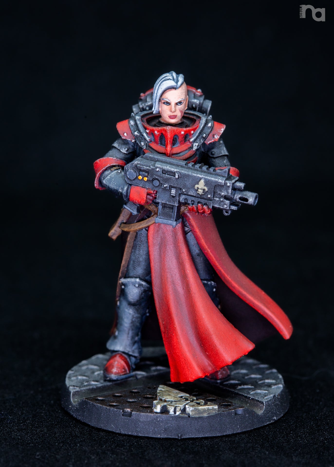 Battle Sisters Of Minor Guilt, proxy miniature, 28mm heroic scale unpainted resin, view 4