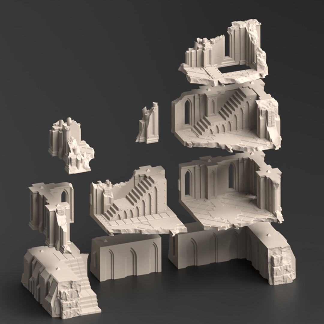 Divine Bastion, A Failed Arcology - Terrain Bundle