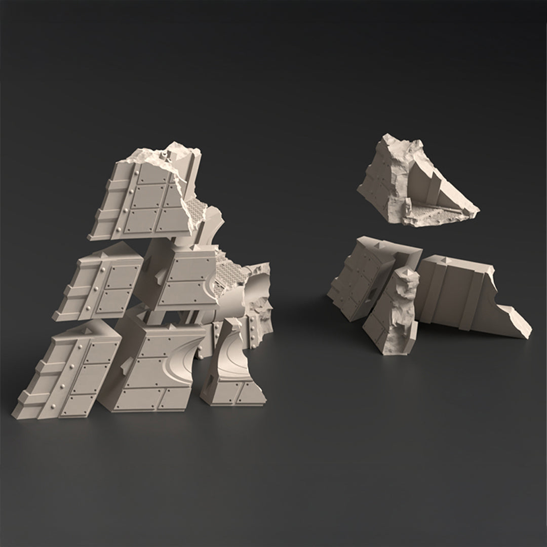 Pack de terrains pour vaisseau amiral Abyssal Redeemer Crashed