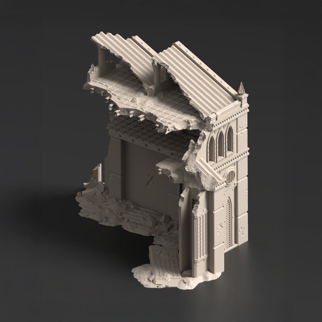 Ruined Hangar 2, Phoebian V Airfield - MiniForge
