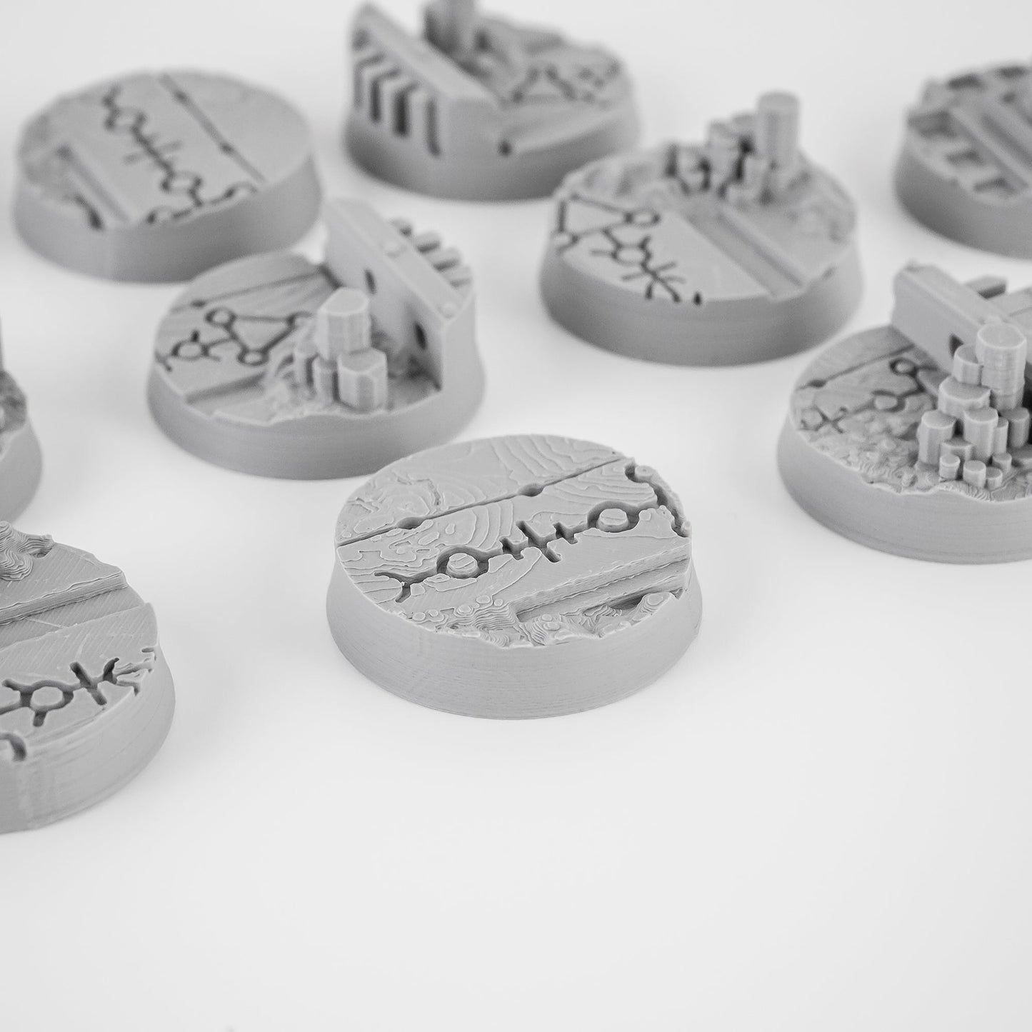 Vharaq Null FDM Miniature Bases (25mm - 90mm) - MiniForge
