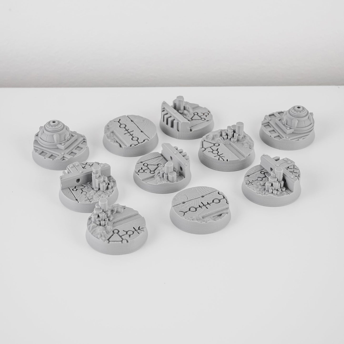 Vharaq Null FDM Miniature Bases (25mm - 90mm) - MiniForge