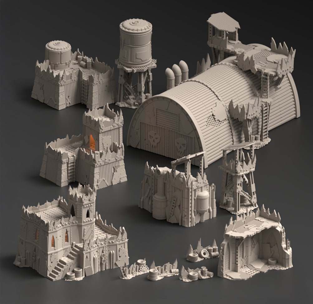 Warpzel - 1A, Ork Settlement - Terrain Bundle - MiniForge