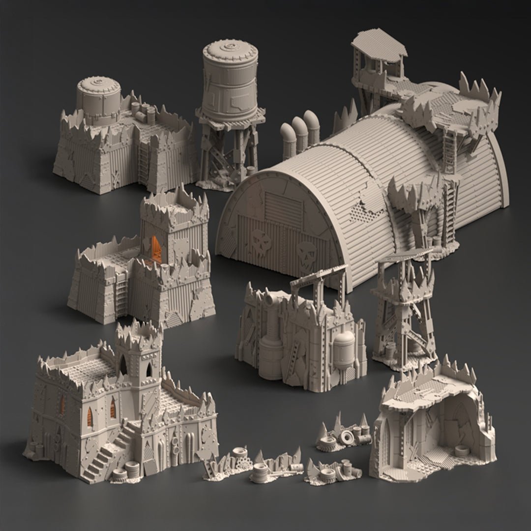 Warpzel - 1A, Ork Settlement - Terrain Bundle - MiniForge