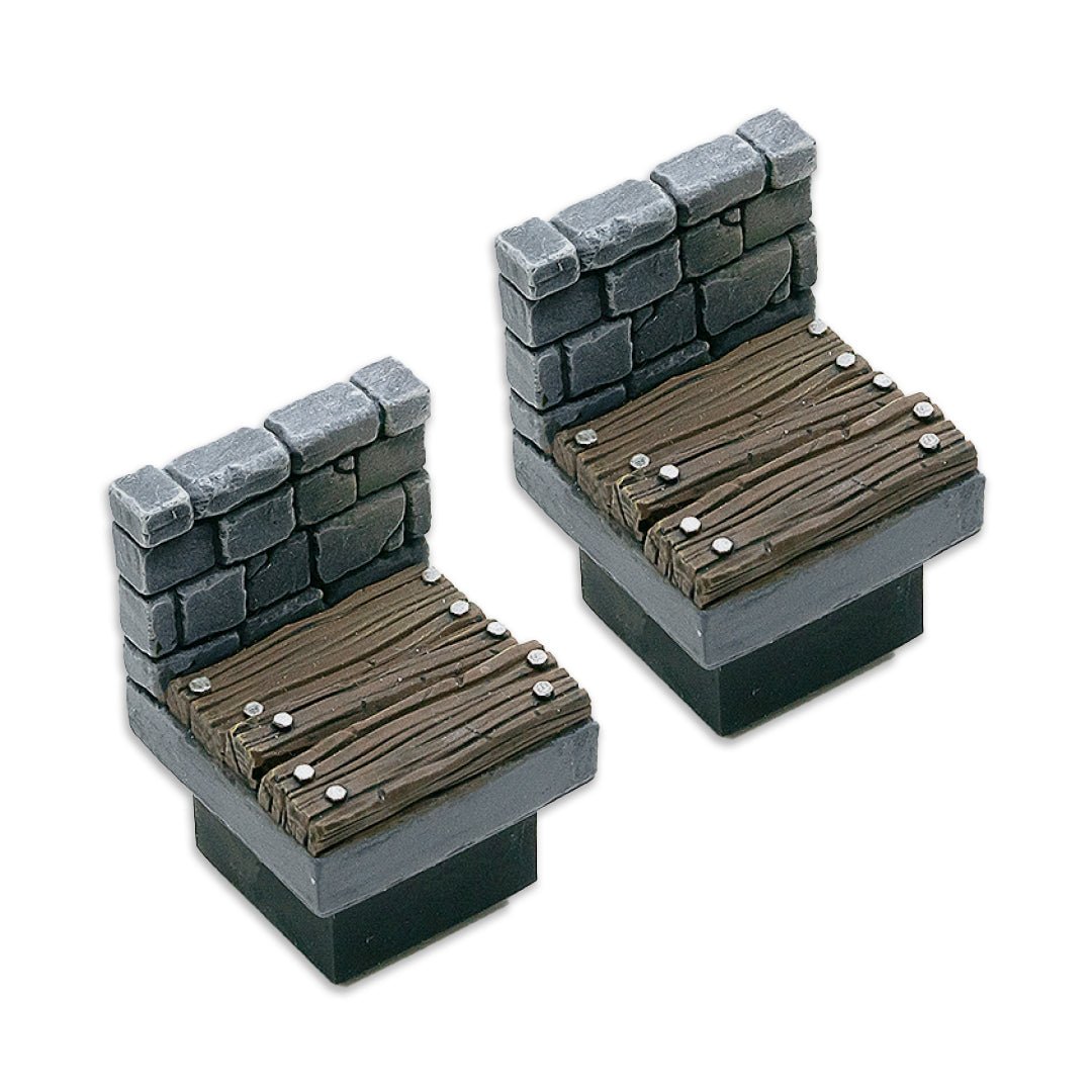 Wood Ground Wall (2 Pack), Ultimate Dungeon - MiniForge