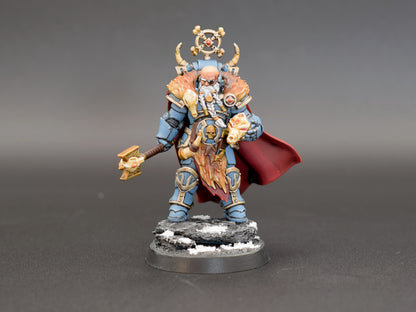 Wolf Knights Ulfrik Thunder Voice, proxy miniature, 28mm heroic scale unpainted resin, view 4