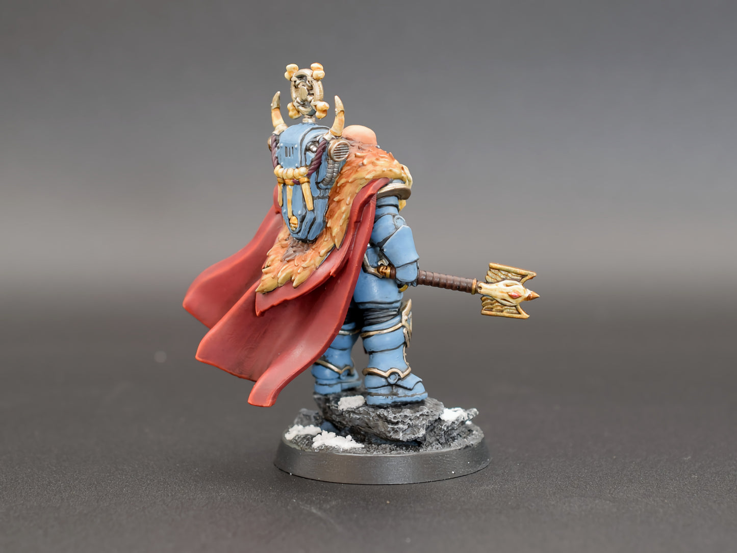 Wolf Knights Ulfrik Thunder Voice, proxy miniature, 28mm heroic scale unpainted resin, view 5