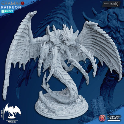 Bio Swarm Thanatax Bloodeater, proxy miniature, monster, 28mm heroic scale unpainted resin