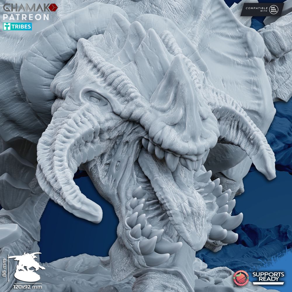 Bio Swarm Orthopterax Malevolent, proxy miniature, monster, 28mm heroic scale unpainted resin, view 6