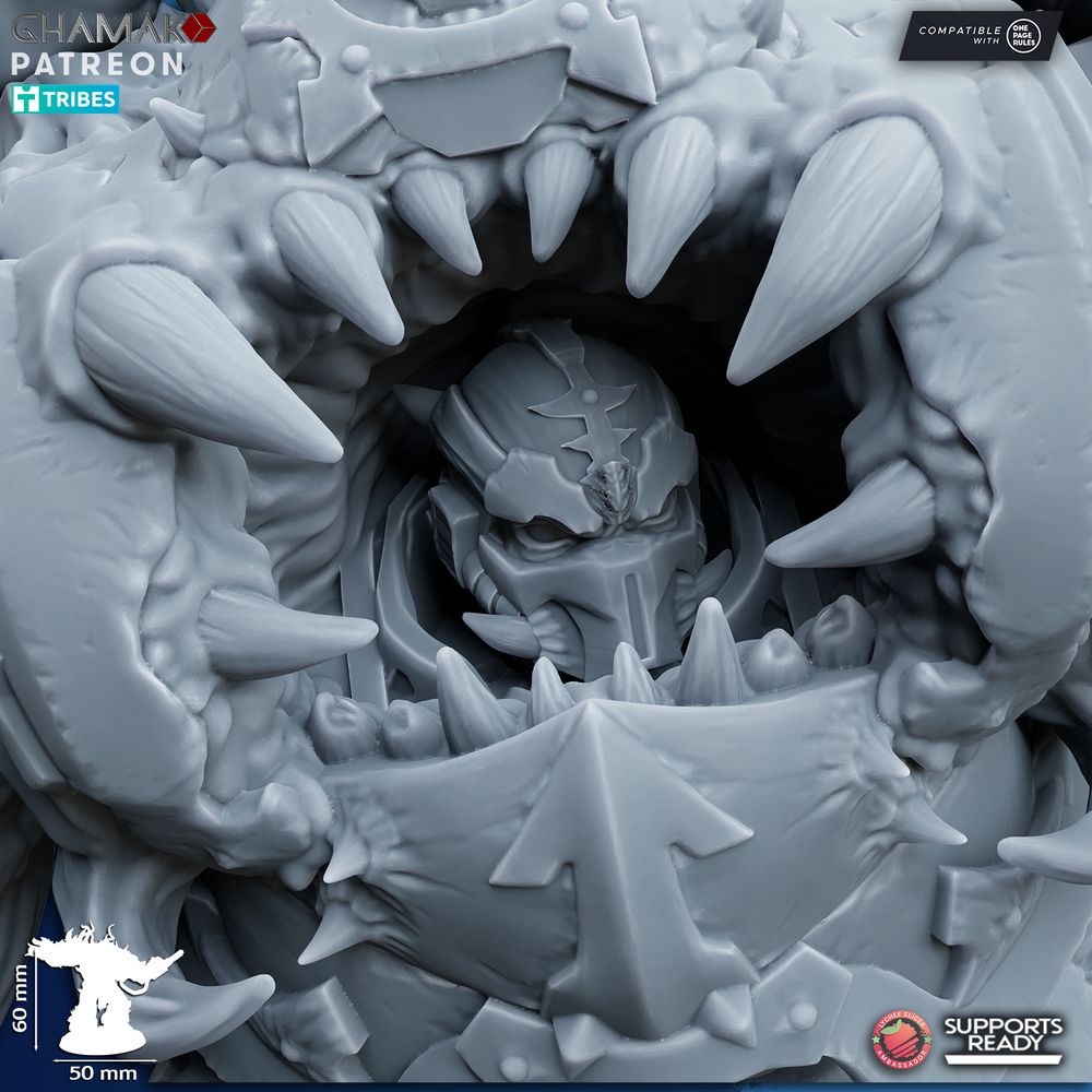 Dark Space Knights Possessed Eradicators V1, proxy miniature, 28mm heroic scale unpainted resin, view 5