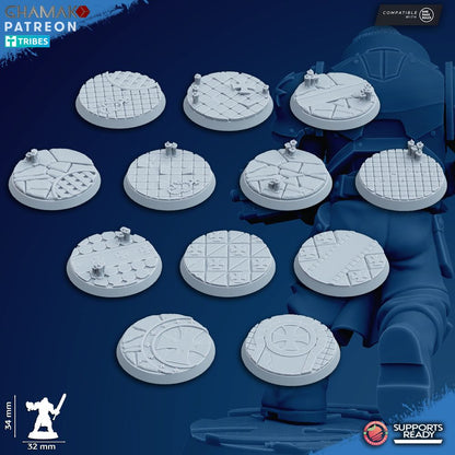Crusader Knights Acolytes (12 Units), proxy miniature, squad, 28mm heroic scale unpainted resin, view 3