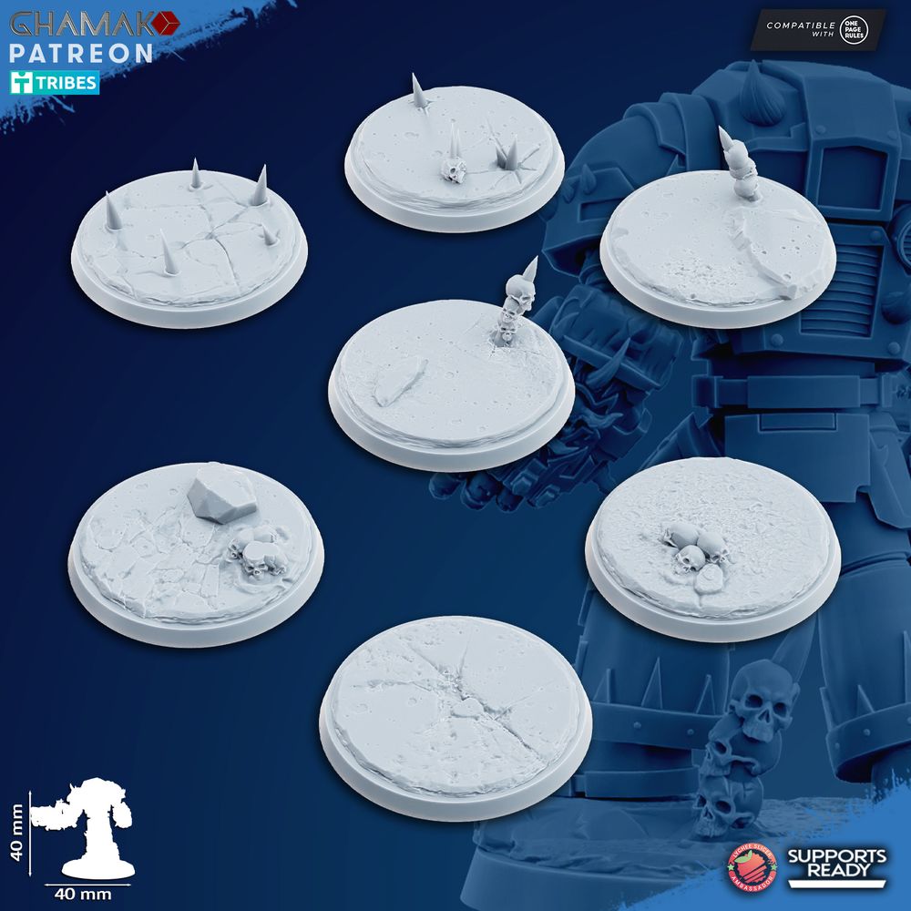 Dark Space Knights Exterminators (7 Units), proxy miniature, squad, 28mm heroic scale unpainted resin, view 10