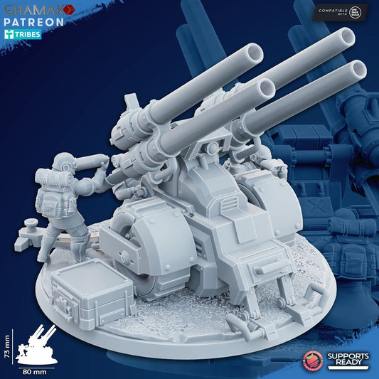 Freedom Guard Multi Artillery, Imperial Army proxy miniature, 28mm heroic scale unpainted resin