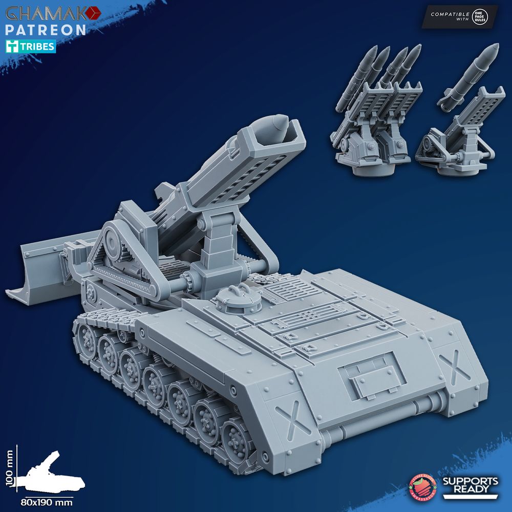 Freedom Guard Self-Propelled Artillery Mortar And Cannon, Imperial Army proxy miniature, 28mm heroic scale, view 2