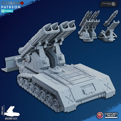 Freedom Guard Self-Propelled Artillery, Imperial Army proxy miniature, 28mm heroic scale unpainted resin