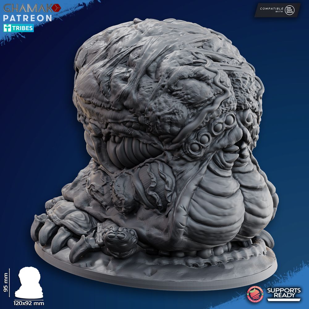 Bio Swarm Brain, proxy miniature, monster, 28mm heroic scale unpainted resin