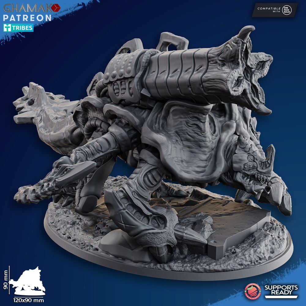 Bio Swarm Plasmatic Hulk, proxy miniature, monster, 28mm heroic scale unpainted resin