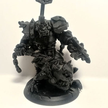 Orks Zargok Da Hogmasta, proxy miniature, 28mm heroic scale unpainted resin, view 10