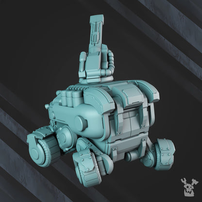 Space Dwarf Starforged Gyro Truck, proxy miniature, vehicle, 28mm heroic scale unpainted resin, view 7