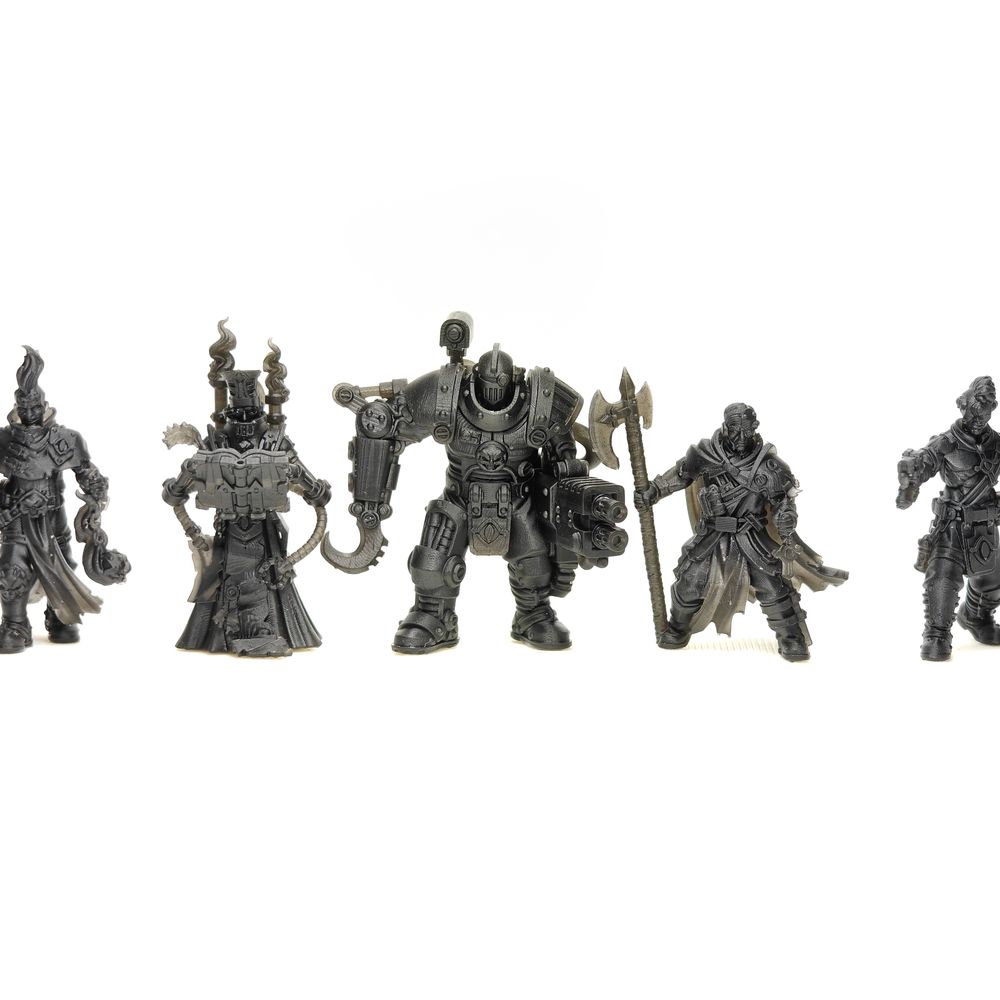 Holy Department Of Heretical Investigations V2, Inquisition proxy miniature, 28mm heroic scale unpainted resin, view 2