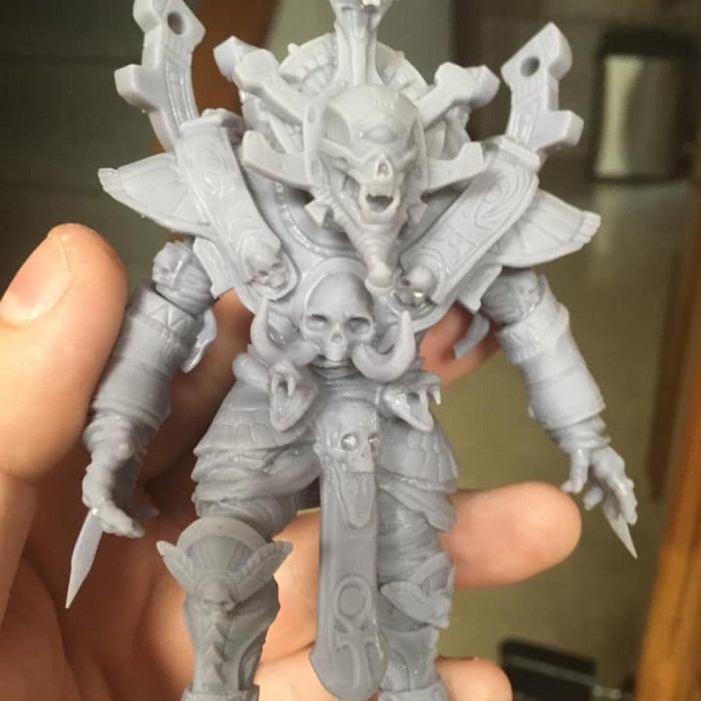 Undead Cyclops Egptyan, Necro proxy miniature, 28mm heroic scale unpainted resin, view 2