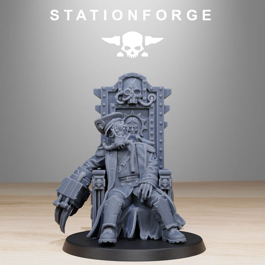 Grim Guard The Fallen Officer, Imperial Army proxy miniature, infantry, 28mm heroic scale unpainted resin