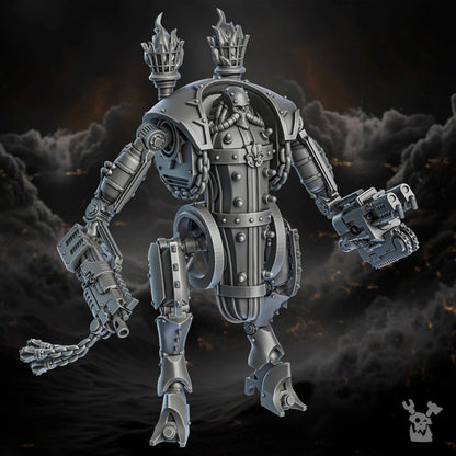 Battle Sisters Ironpain Engine, proxy miniature, 28mm heroic scale unpainted resin