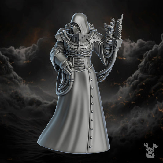 Battle Sisters Lifeline Sister, proxy miniature, 28mm heroic scale unpainted resin, view 2