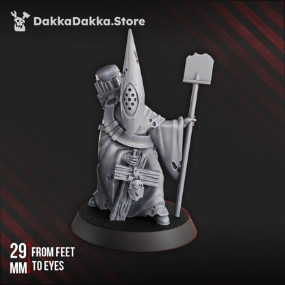 Torquemadas Gravekeeper, Trench Warfare proxy miniature, infantry, 28mm heroic scale unpainted resin