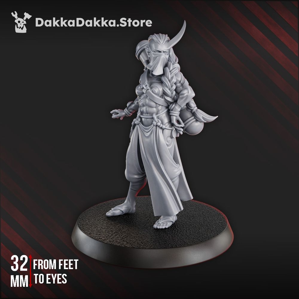 Pleasure Knights Vanguard Soldrith, proxy miniature, scout, 28mm heroic scale unpainted resin