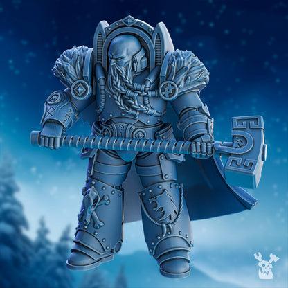Wolf Knights Yorr Stone Hammer, proxy miniature, weapons, 28mm heroic scale unpainted resin, view 2
