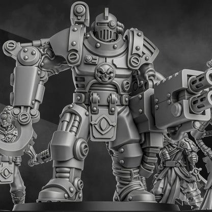 Holy Department Of Heretical Investigations V2, Inquisition proxy miniature, 28mm heroic scale unpainted resin