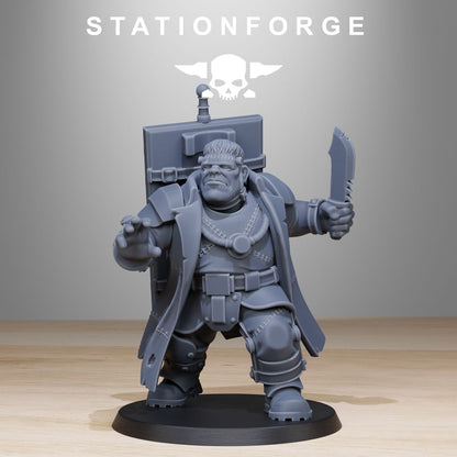 Grim Guard Mutantstein, Imperial Army proxy miniature, infantry, 28mm heroic scale unpainted resin