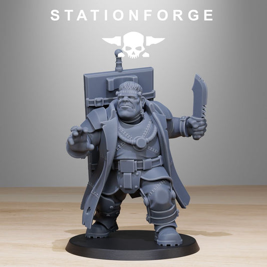 Grim Guard Mutantstein, Imperial Army proxy miniature, infantry, 28mm heroic scale unpainted resin