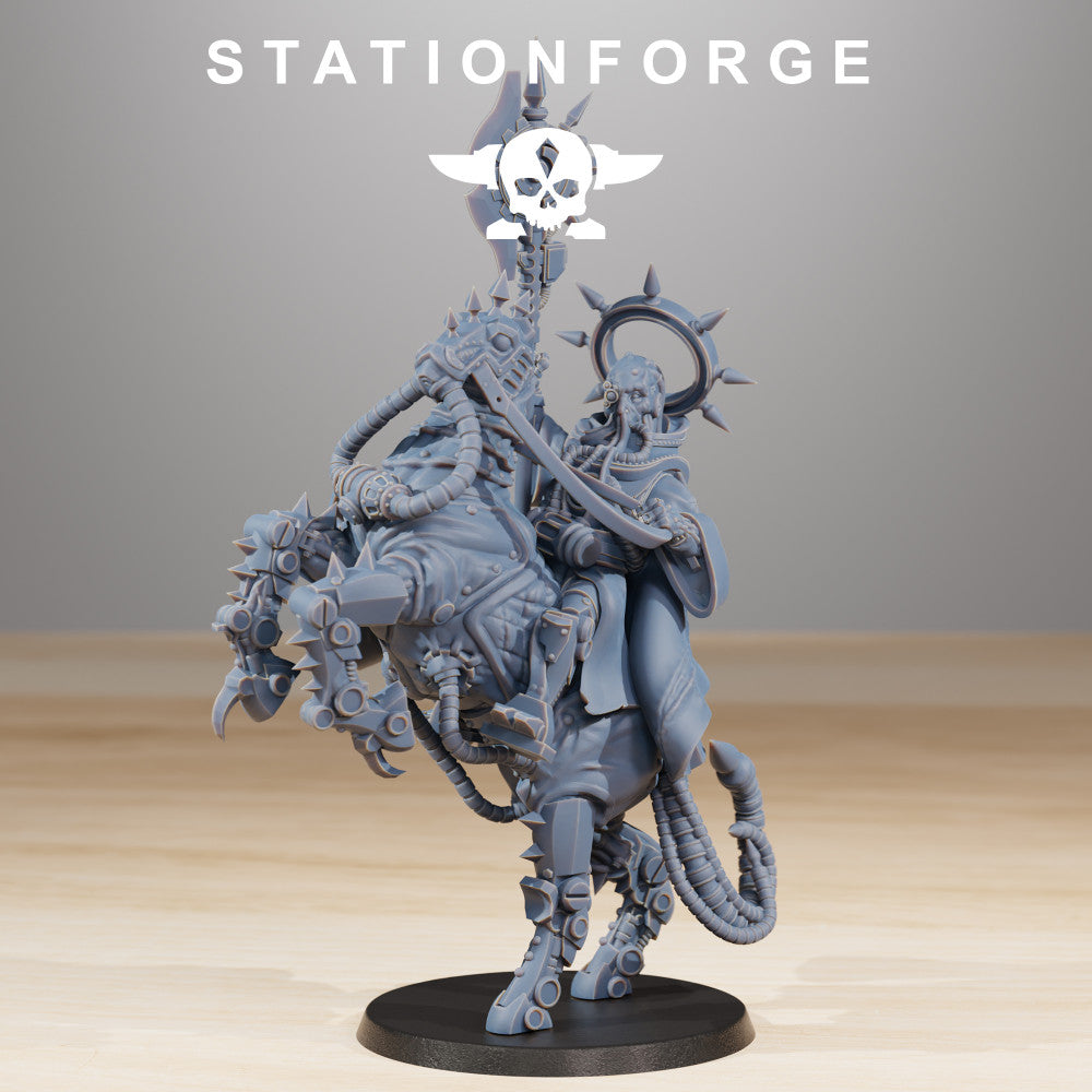 Scavenger The Fallen, Tech Priests proxy miniature, character, 28mm heroic scale unpainted resin