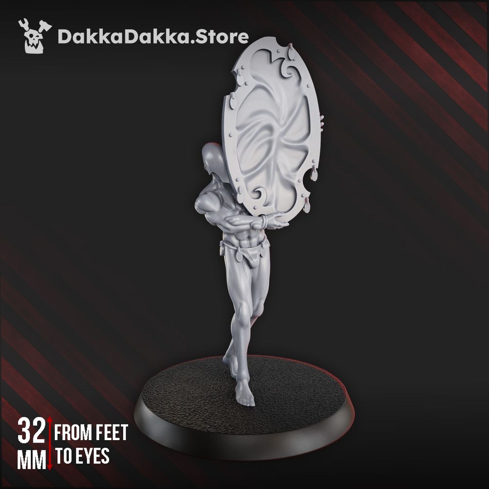 Pleasure Knights Vanguard Miraleth, proxy miniature, scout, 28mm heroic scale unpainted resin