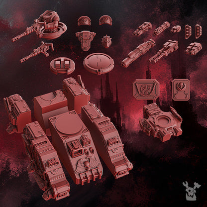 Crimson Knights Repeller, proxy miniature, 28mm heroic scale unpainted resin