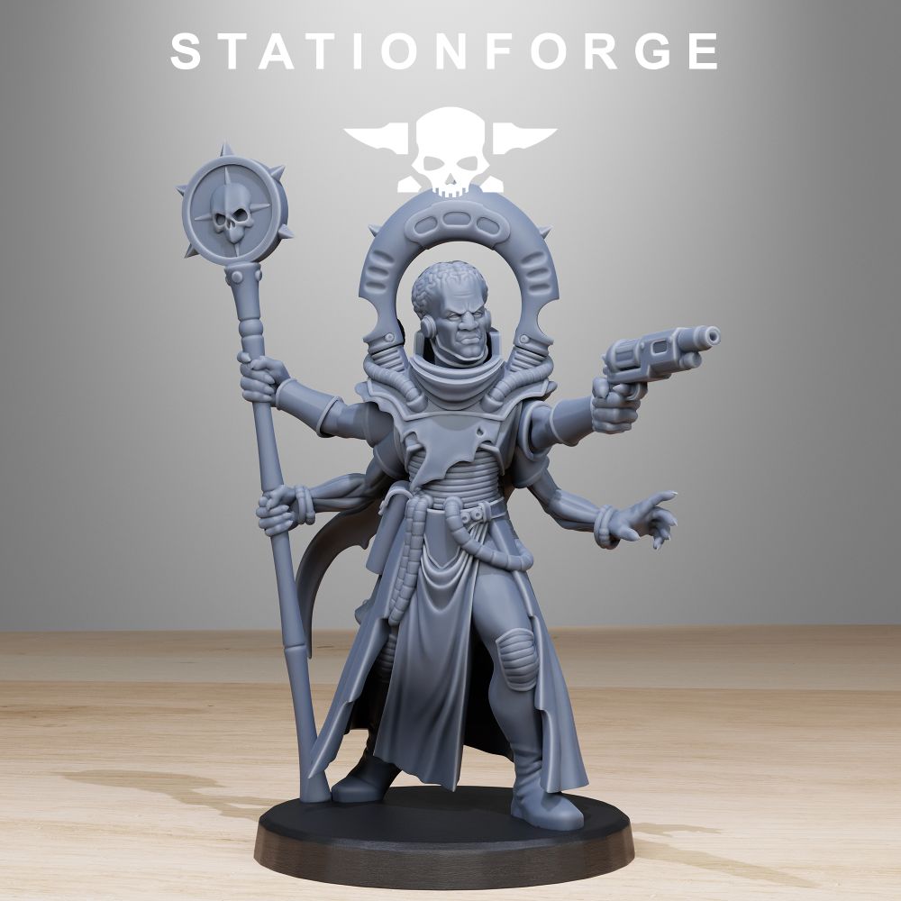 Xentari Cultist, Bio Swarm proxy miniature, 28mm heroic scale unpainted resin