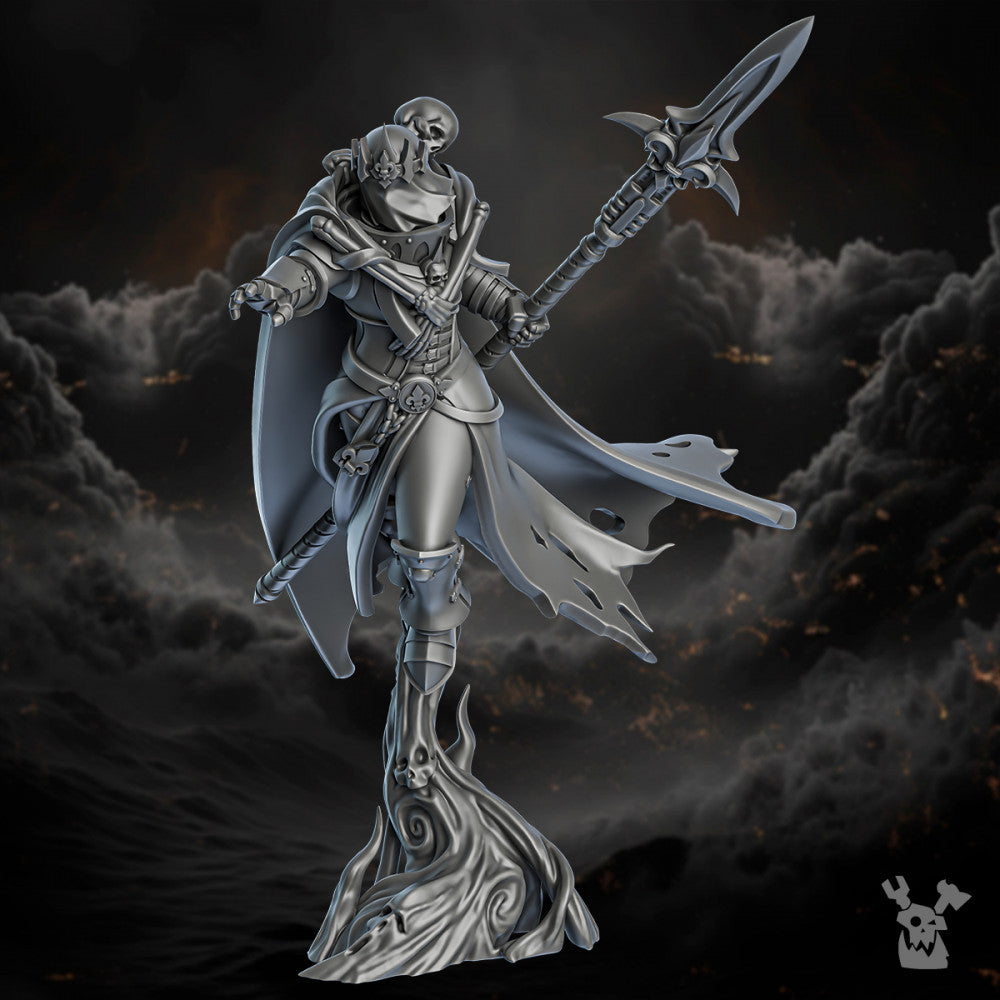 Battle Sisters Avatar Of The Mourner, proxy miniature, character, 28mm heroic scale unpainted resin