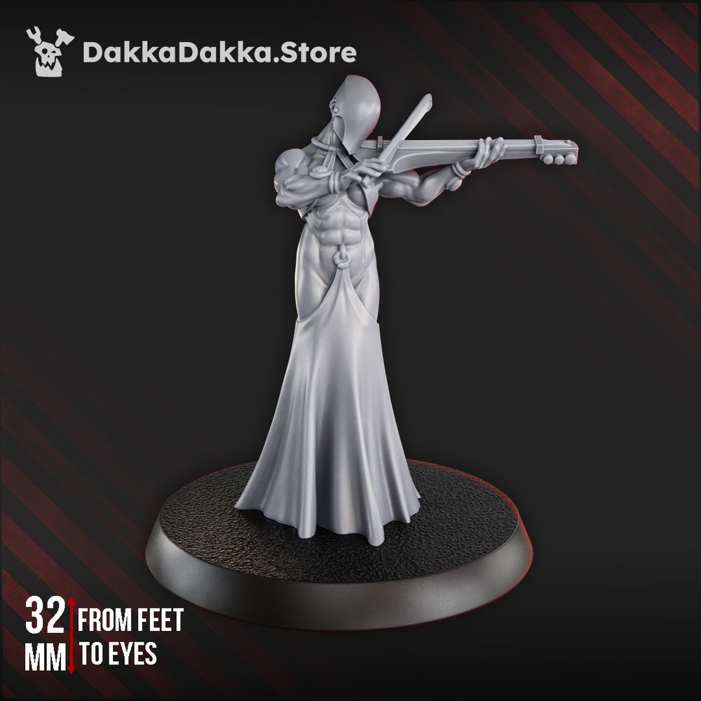 Pleasure Knights Vanguard Echoryn, proxy miniature, scout, 28mm heroic scale unpainted resin