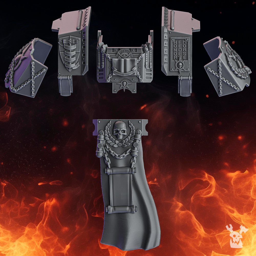 Crusader Knights Warden Stormdread Bits Set, resin conversion bits, walker, 28mm heroic scale unpainted resi