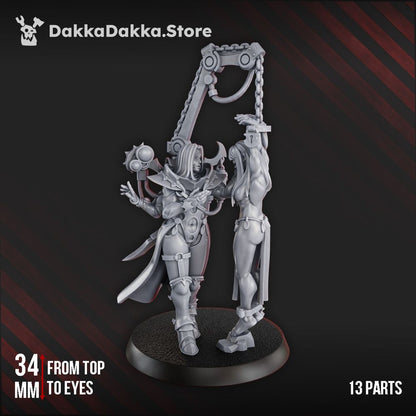 Pleasure Knights Hospital Spinner, proxy miniature, vehicle, 28mm heroic scale unpainted resin, view 5