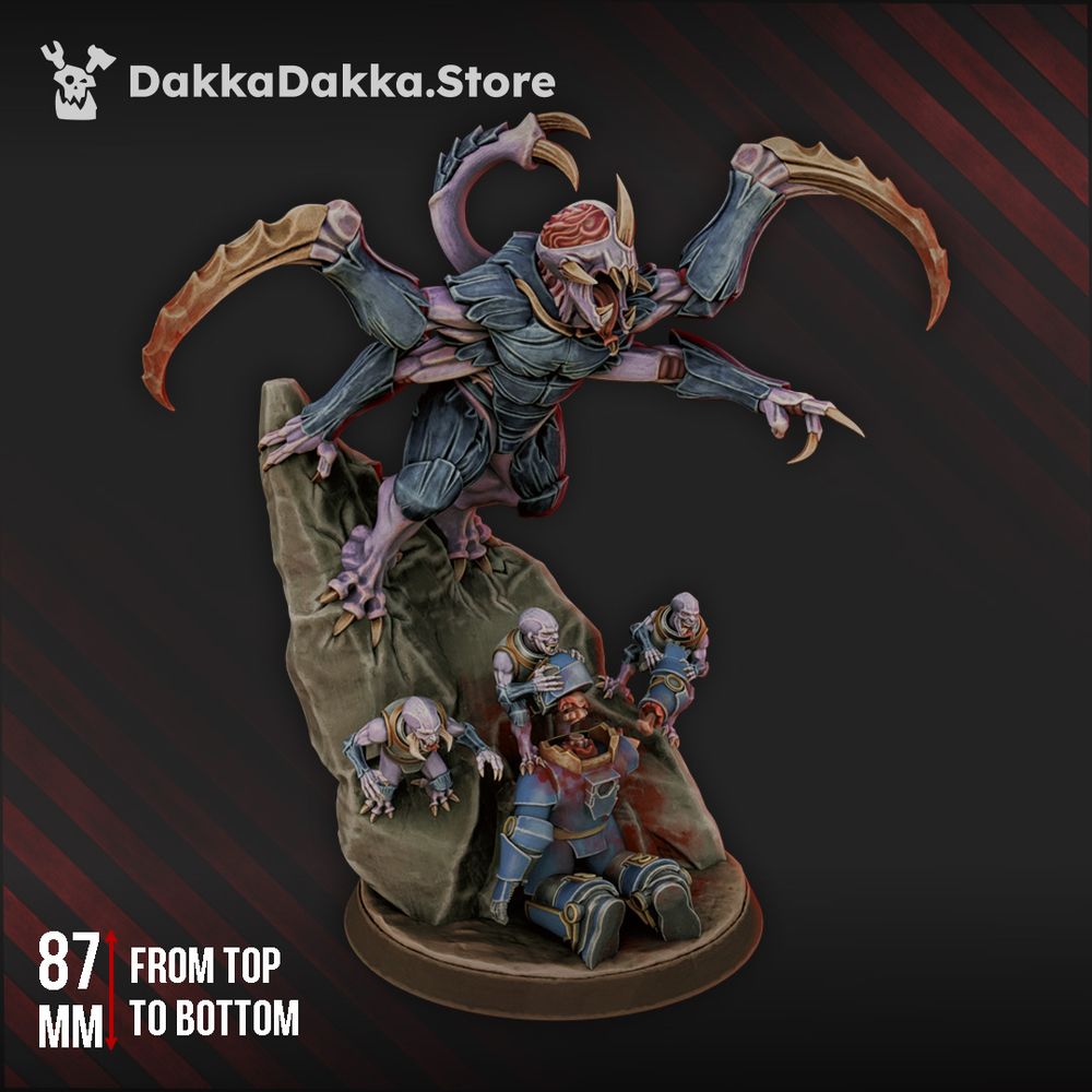 Bio Swarm The Sightless Prince, proxy miniature, character, 28mm heroic scale unpainted resin