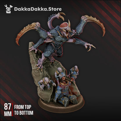 Bio Swarm The Sightless Prince, proxy miniature, character, 28mm heroic scale unpainted resin