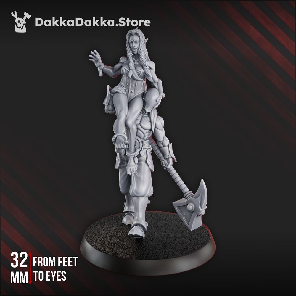 Pleasure Knights Nebula Keeper Of Disorder, proxy miniature, infantry, 28mm heroic scale unpainted resin