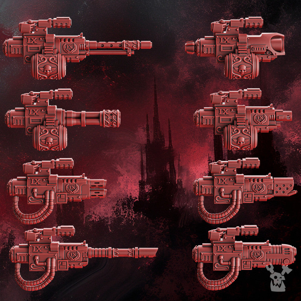 Crimson Knights Ancient Era Weapons Upgrade Pack, resin conversion bits, squad, 28mm heroic scale, view 2