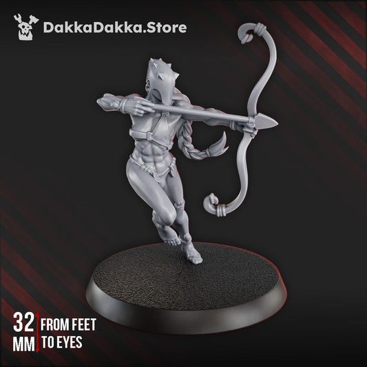 Pleasure Knights Vanguard Velthira, proxy miniature, scout, 28mm heroic scale unpainted resin