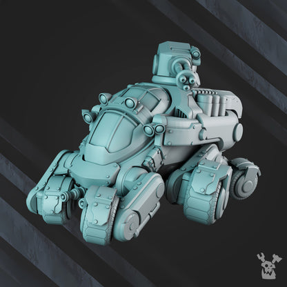 Space Dwarf Starforged Gyro Truck, proxy miniature, vehicle, 28mm heroic scale unpainted resin